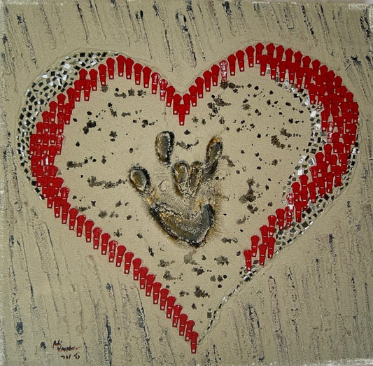 Print - hearts series - sign language