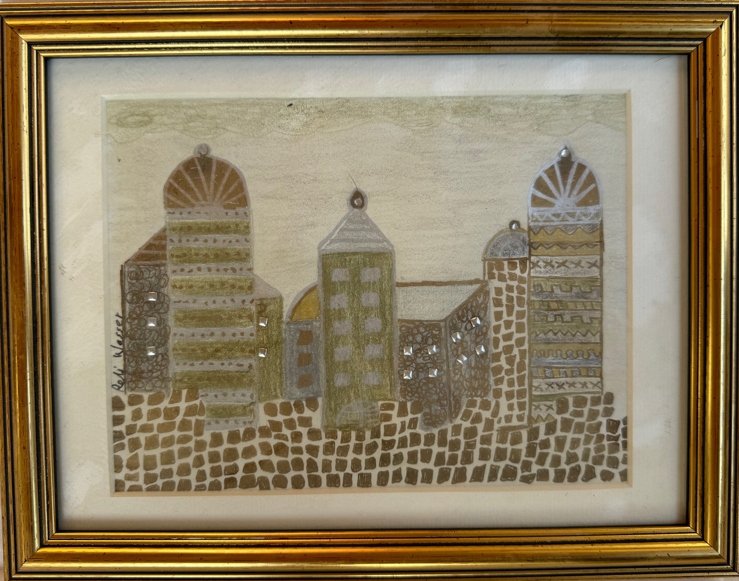 Jerusalem in silver & gold - painting
