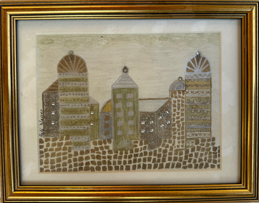 Jerusalem in silver & gold - painting