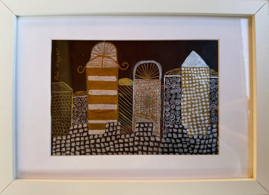 Jerusalem at night - painting