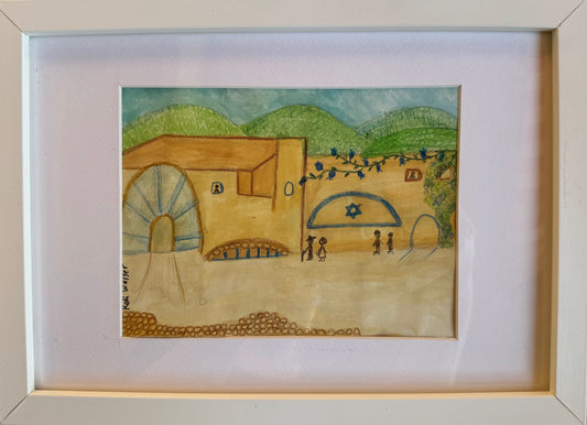 Building in Safed - painting