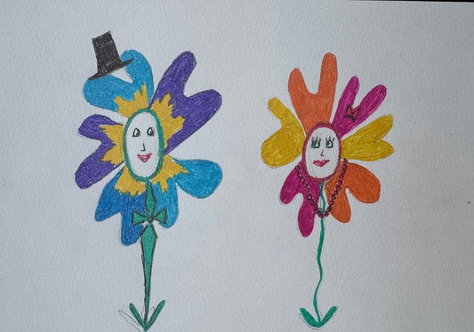 Happy flowers - painting