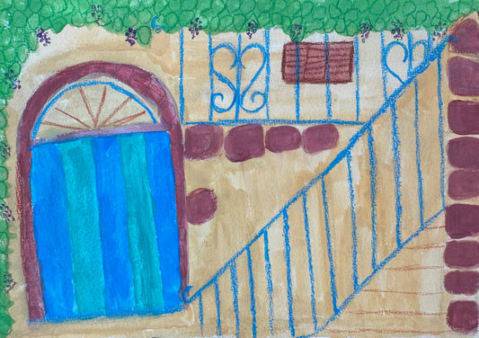 The blue gate - painting