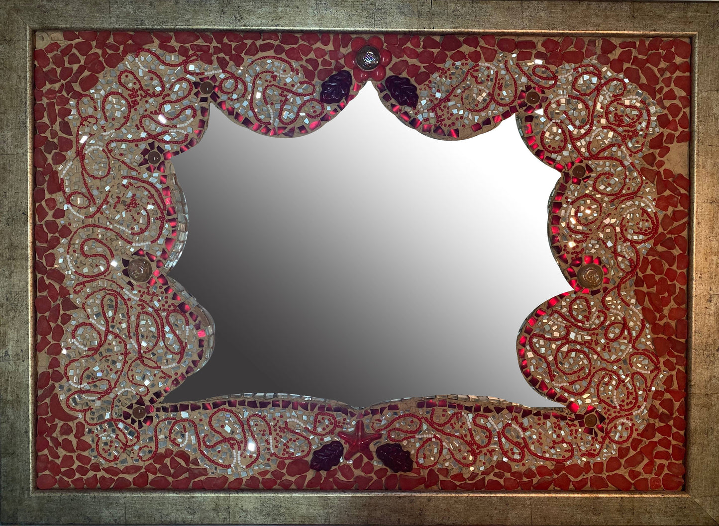 Mirror in red