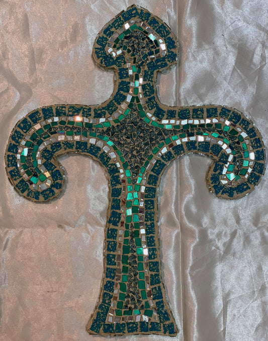 Cross in turquoise