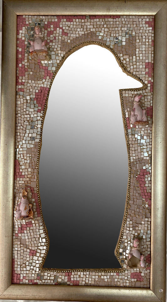 Pink duck mirror